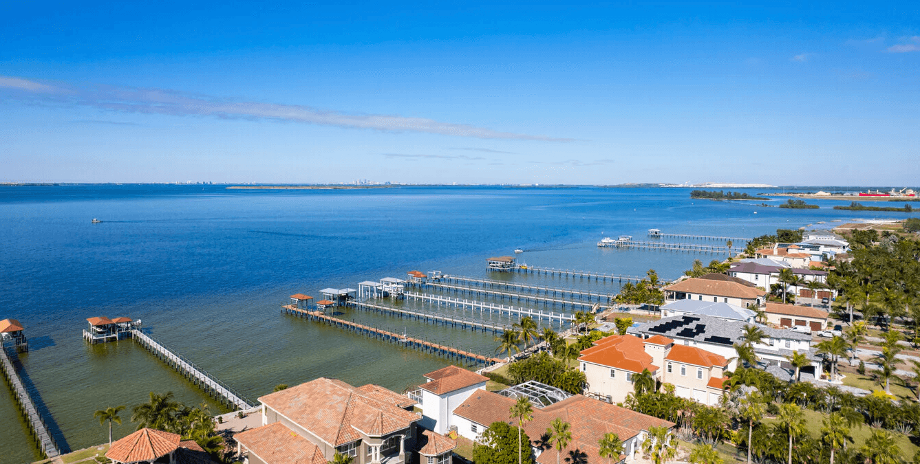 Apollo Beach FL waterfront homes and canal docks in 33572 SouthShore Hillsborough County real estate market 2026
