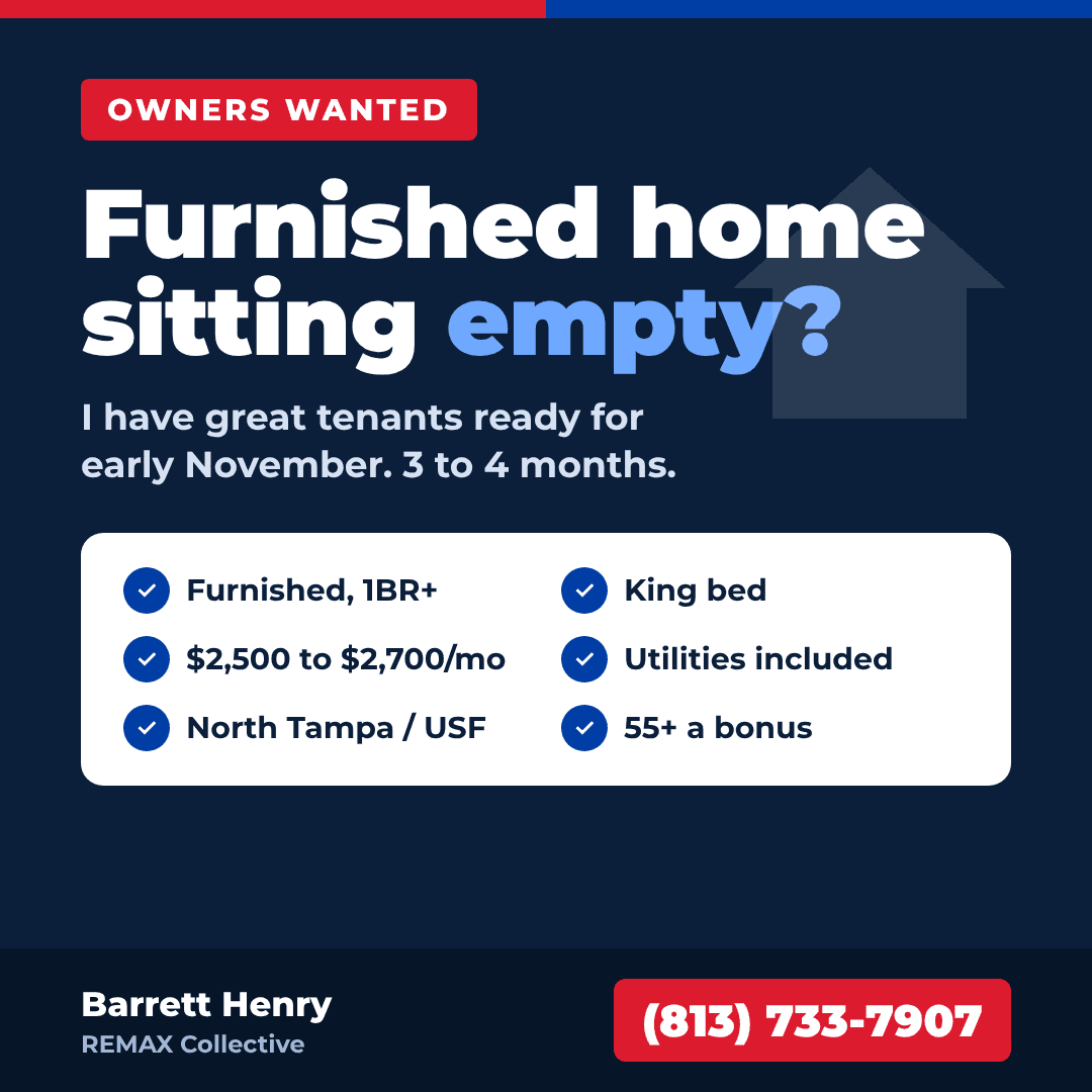 Furnished home in Valrico FL available as short-term rental subject to new Hillsborough County registration ordinance effective 2027