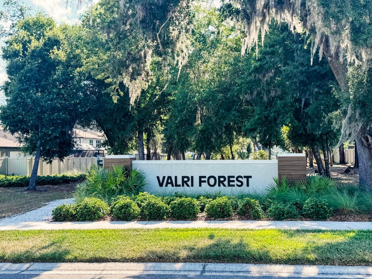 Valrico Forest new construction community entrance in Valrico FL